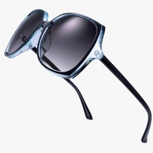 Stylish Black and Blue Women's Sunglasses